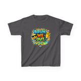 Last Day of School Kids Tee — “bruh we out” Personalized Kids T-Shirt