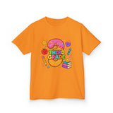 Third Grade Kids T‑Shirt — Cute Donut & School Icons Back-to-School Tee