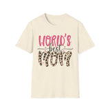 World's Best Mom Animal Print T-Shirt
