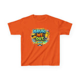 Last Day of School Kids Tee — “bruh we out” Personalized Kids T-Shirt