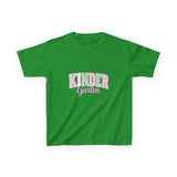 Kindergarten Pink & Green Kids Tee — Back to School Shirt