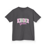 Kindergarten Pink & Green Kids Tee — Back to School Shirt