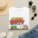 If You're Happy and You Know It It's Your Meds T-Shirt — Funny Mental Health Cartoon Tee