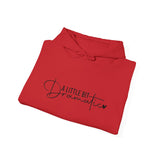 Hoodie — "A Little Bit Dramatic" Cozy Script Hooded Sweatshirt