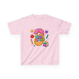 Third Grade Kids T‑Shirt — Cute Donut & School Icons Back-to-School Tee