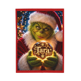 Tara the Grinch Christmas Velveteen Plush Blanket
