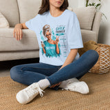 T-Shirt — "I Might Be an Overthinker But... I Overcome" Blonde Graphic Tee — Inspirational Women's Casual Top