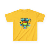 Last Day of School Kids Tee — “bruh we out” Personalized Kids T-Shirt