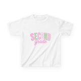 Second Grade Kids T‑Shirt — Cute Pastel Back‑to‑School Tee
