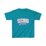 Second Grade Kids T‑Shirt — Cute Pastel Back‑to‑School Tee