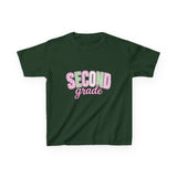 Second Grade Kids T‑Shirt — Cute Pastel Back‑to‑School Tee