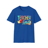 Teacher Squad T-Shirt — Colorful School Apple & Pencil Design for Educators