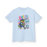Kids T-Shirt — 'Guess Who's Back' Retro Gamer Dinosaur Graphic Tee