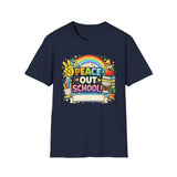 Peace Out School Tee — Personalized Last Day of School Shirt for Teachers