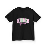 Kindergarten Pink & Green Kids Tee — Back to School Shirt