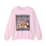 Dogs Make Me Happy Crewneck Sweatshirt