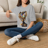 Butterfly Tree T-Shirt — Iridescent Butterfly Magic Graphic Tee - Don't Go Through Life. Grow Through Life