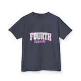 Fourth Grade Kids T-Shirt – Pastel Pink & Green "Fourth Grade" Back-to-School Tee