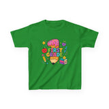 First Grade Kids T‑Shirt — Cute Back to School Pencil & Books Design