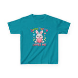 Kids Tee — "Some Bunny Loves Me" Colorful Easter Shirt