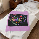 Assistant Principal Velveteen Plush Blanket — Inspirational School Leader Gift