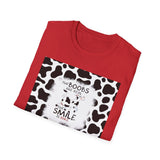 Funny Farmhouse T-Shirt — "The Boobs Are Real, The Smile Is Fake"