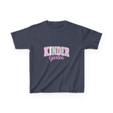 Kindergarten Pink & Green Kids Tee — Back to School Shirt