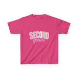 Second Grade Kids T‑Shirt — Cute Pastel Back‑to‑School Tee