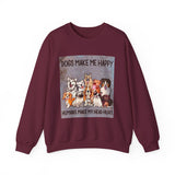 Dogs Make Me Happy Crewneck Sweatshirt