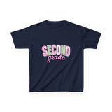 Second Grade Kids T‑Shirt — Cute Pastel Back‑to‑School Tee