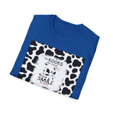 Funny Farmhouse T-Shirt — "The Boobs Are Real, The Smile Is Fake"
