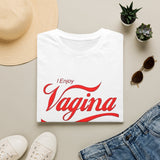 T‑Shirt — "I Enjoy Vagina" Bold Script Graphic Tee