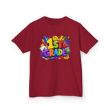 1st Grade Kids T‑Shirt – Colorful Back to School Design