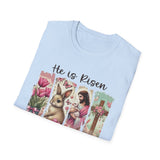 He Is Risen Easter T-Shirt — Beautiful Christian Resurrection Tee