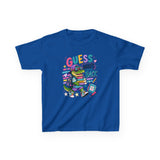 Kids T-Shirt — 'Guess Who's Back' Retro Gamer Dinosaur Graphic Tee