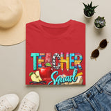 Teacher Squad T-Shirt — Colorful School Apple & Pencil Design for Educators