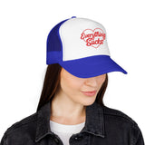 Everything Sucks Trucker Hat — Funny Foam Trucker for Bad Hair Days