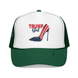 Trump Girl Trucker Hat — Feminine Heel Graphic (Pairs well with Matching Tee)