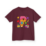 Pre-K Kids T‑Shirt — Cute Donut Pencil School Shirt for Preschoolers