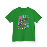 Kids T-Shirt — 'Guess Who's Back' Retro Gamer Dinosaur Graphic Tee