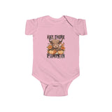 Infant Onesie - Hay There Pumpkin Fall Onesie with Farm Animal Design