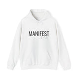 Manifest Hoodie — Minimal Inspirational 'Manifest' Pullover