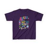 Kids T-Shirt — 'Guess Who's Back' Retro Gamer Dinosaur Graphic Tee