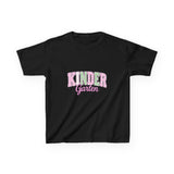 Kindergarten Pink & Green Kids Tee — Back to School Shirt
