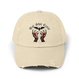 Distressed Cap - Funny Bat Shit Crazy Hat