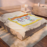 Velveteen Plush Blanket — "Hey Principal! You Rule" Colorful Ruler Design, Gift for School Principals