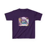 Personalized 'Peace Out Kindergarten' Kids Tee — Custom Name, Multiple Colors