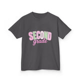 Second Grade Kids T‑Shirt — Cute Pastel Back‑to‑School Tee