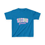 Second Grade Kids T‑Shirt — Cute Pastel Back‑to‑School Tee
