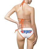 Hilarious "Top C*nt" Bikini Swimsuit — Women's String Two-Piece Beachwear